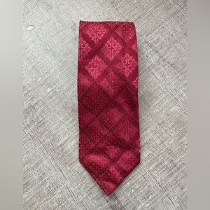 Shean John 100% silk Men’s tie red print